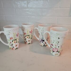 Certified International Spring Meadows Latte Mugs Susan winget